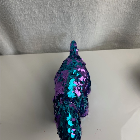 Walking Shimmering Sequin Dinosaur Plush - Picture 6 of 8